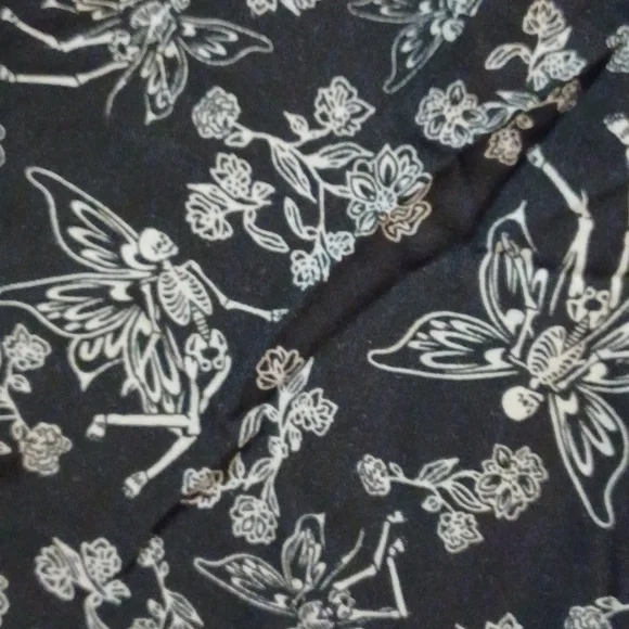 Hot topic COSMIC AURA SKELETON FAIRY LACE THIN STRAPS ZIP CLOSURE HANKY HEM - Picture 17 of 17